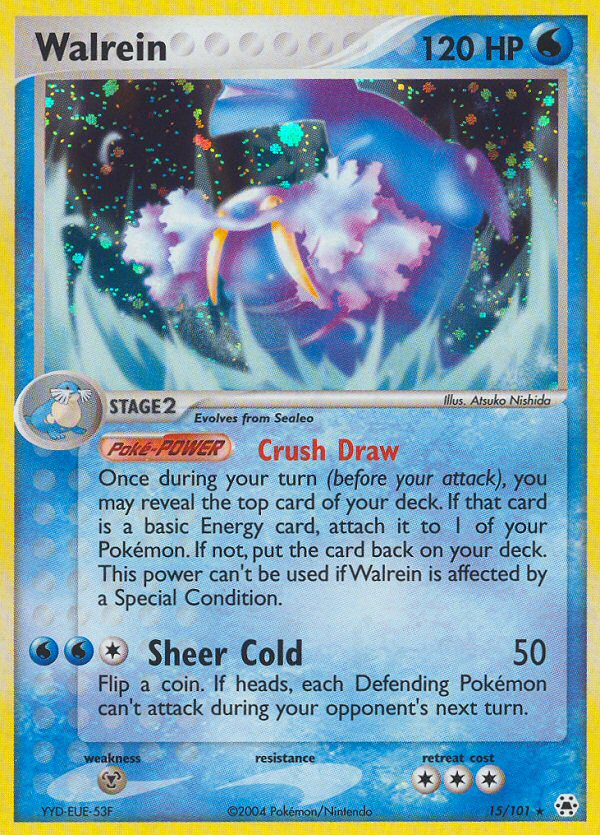 Walrein (15/101) [EX: Hidden Legends] | Shuffle n Cut Hobbies & Games