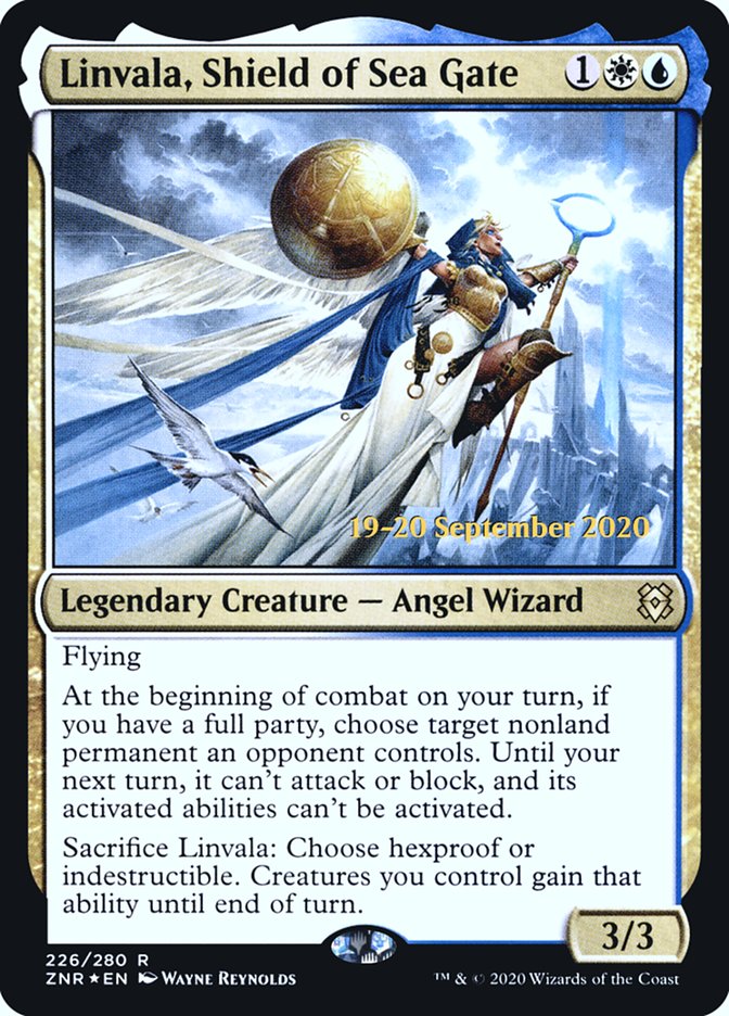 Linvala, Shield of Sea Gate [Zendikar Rising Prerelease Promos] | Shuffle n Cut Hobbies & Games