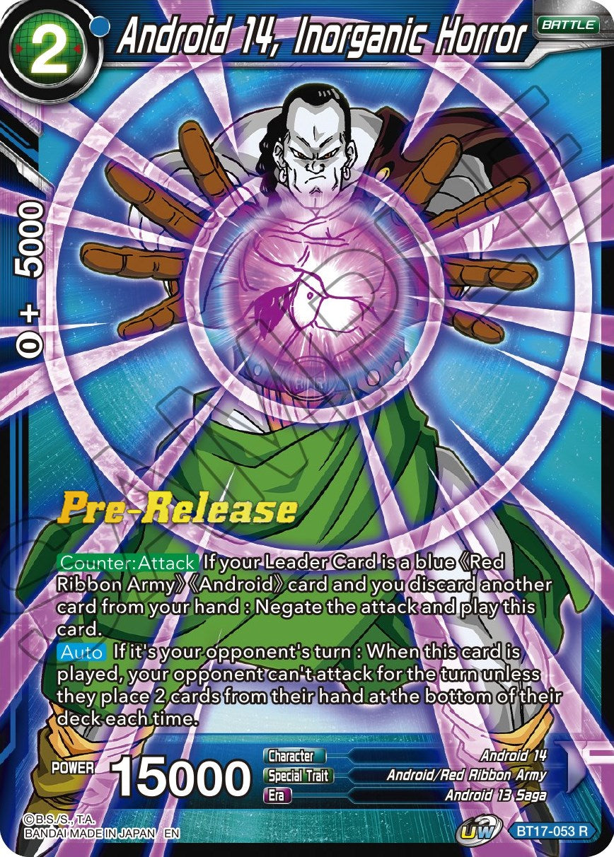 Android 14, Inorganic Horror (BT17-053) [Ultimate Squad Prerelease Promos] | Shuffle n Cut Hobbies & Games