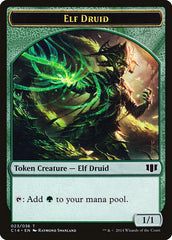 Elf Druid // Beast (020/036) Double-Sided Token [Commander 2014 Tokens] | Shuffle n Cut Hobbies & Games