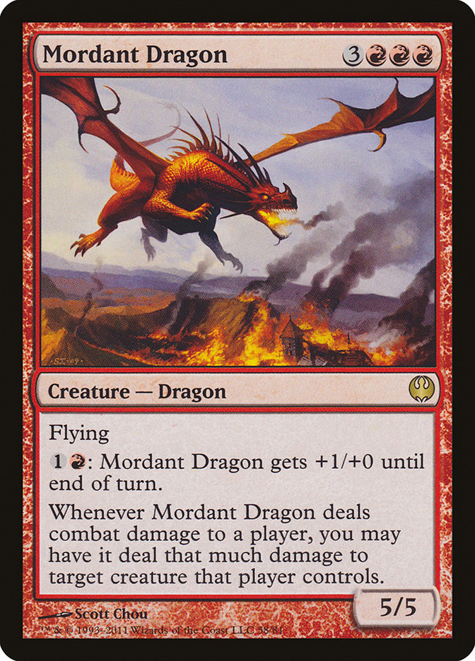 Mordant Dragon [Duel Decks: Knights vs. Dragons] | Shuffle n Cut Hobbies & Games