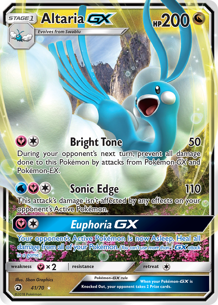 Altaria GX (41/70) [Sun & Moon: Dragon Majesty] | Shuffle n Cut Hobbies & Games