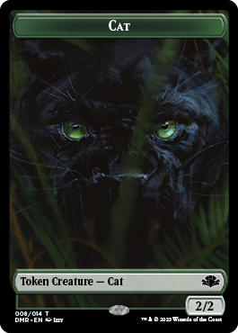 Zombie // Cat (008) Double-Sided Token [Dominaria Remastered Tokens] | Shuffle n Cut Hobbies & Games