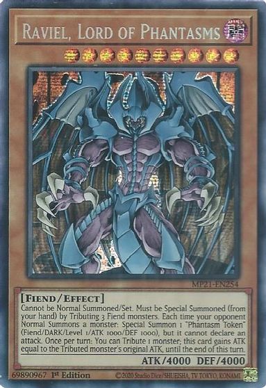 Raviel, Lord of Phantasms [MP21-EN254] Prismatic Secret Rare | Shuffle n Cut Hobbies & Games