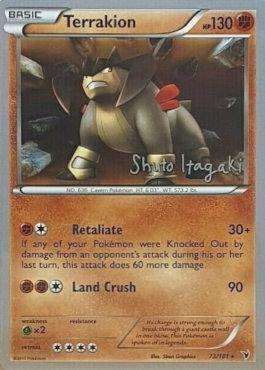 Terrakion (73/101) (Terraki-Mewtwo - Shuto Itagaki) [World Championships 2012] | Shuffle n Cut Hobbies & Games