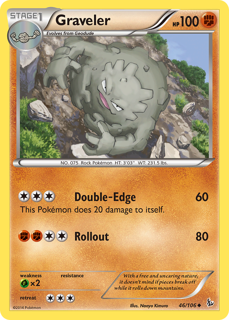 Graveler (46/106) [XY: Flashfire] | Shuffle n Cut Hobbies & Games