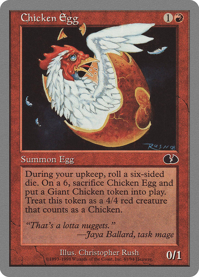 Chicken Egg [Unglued] | Shuffle n Cut Hobbies & Games