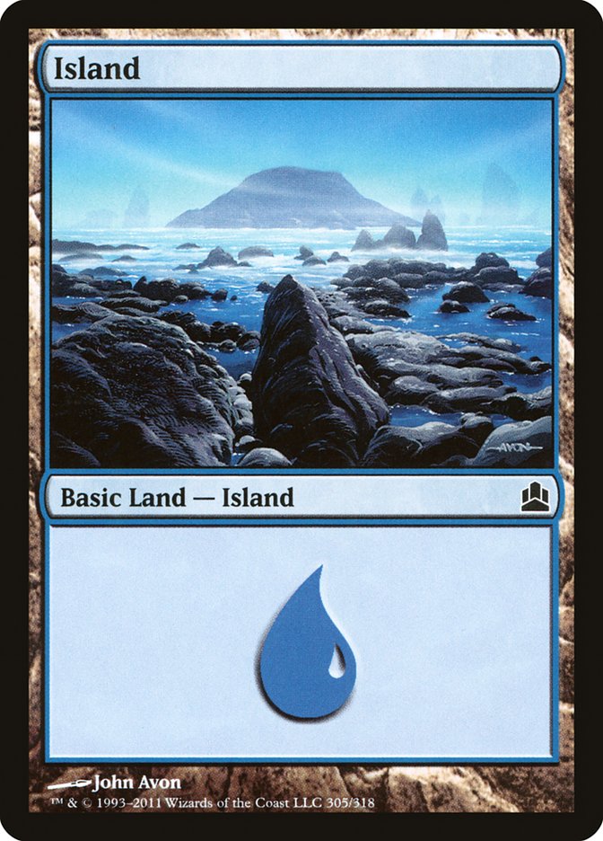 Island (305) [Commander 2011] | Shuffle n Cut Hobbies & Games