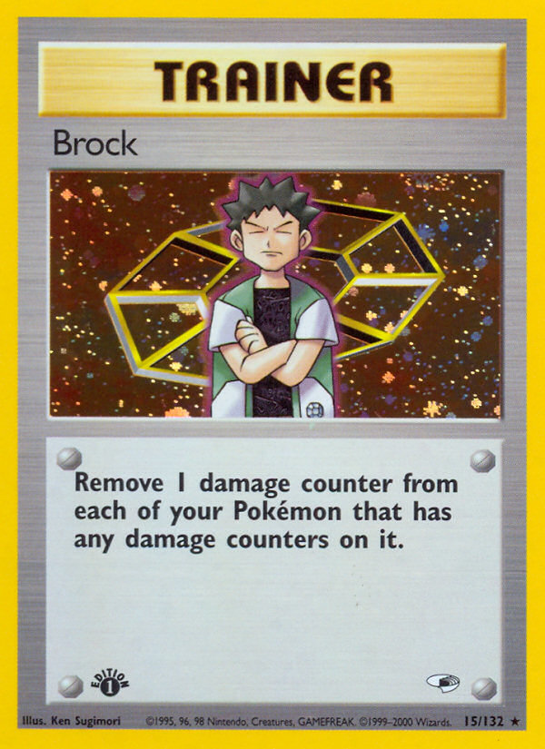 Brock (15/132) [Gym Heroes 1st Edition] | Shuffle n Cut Hobbies & Games