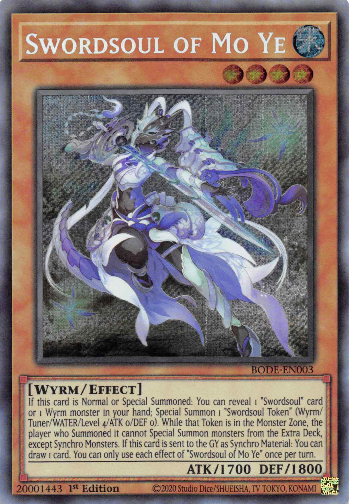 Swordsoul of Mo Ye [BODE-EN003] Secret Rare | Shuffle n Cut Hobbies & Games