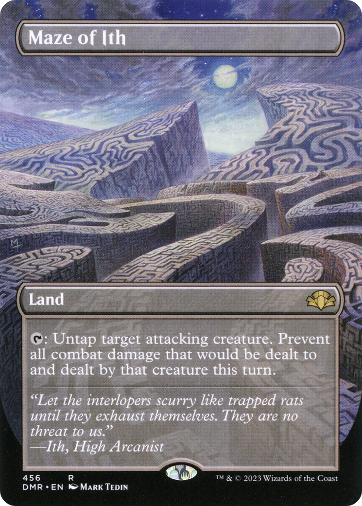 Maze of Ith (Borderless Alternate Art) [Dominaria Remastered] | Shuffle n Cut Hobbies & Games