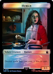 Human (0037) // Mark of the Rani Double-Sided Token (Surge Foil) [Doctor Who Tokens] | Shuffle n Cut Hobbies & Games