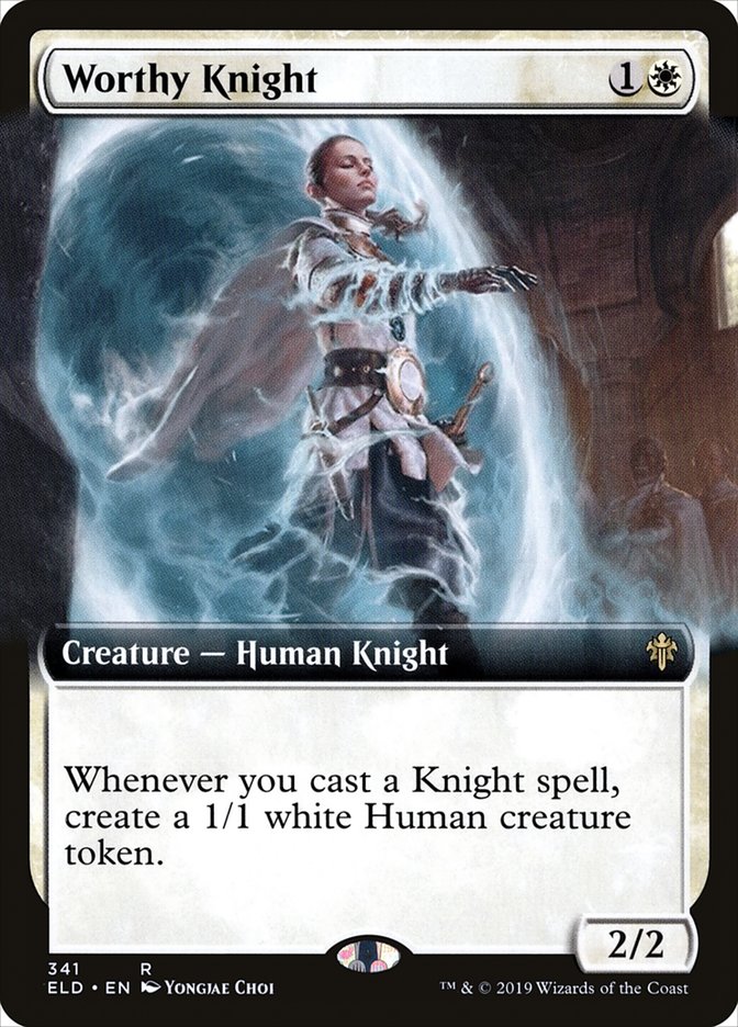 Worthy Knight (Extended Art) [Throne of Eldraine] | Shuffle n Cut Hobbies & Games