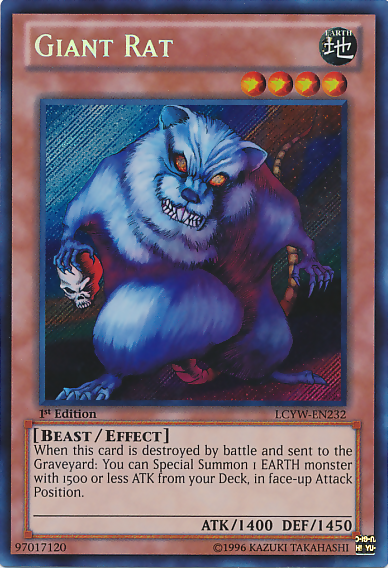 Giant Rat [LCYW-EN232] Secret Rare | Shuffle n Cut Hobbies & Games