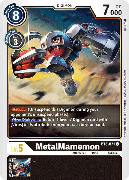 MetalMamemon [BT3-071] [Release Special Booster Ver.1.5] | Shuffle n Cut Hobbies & Games