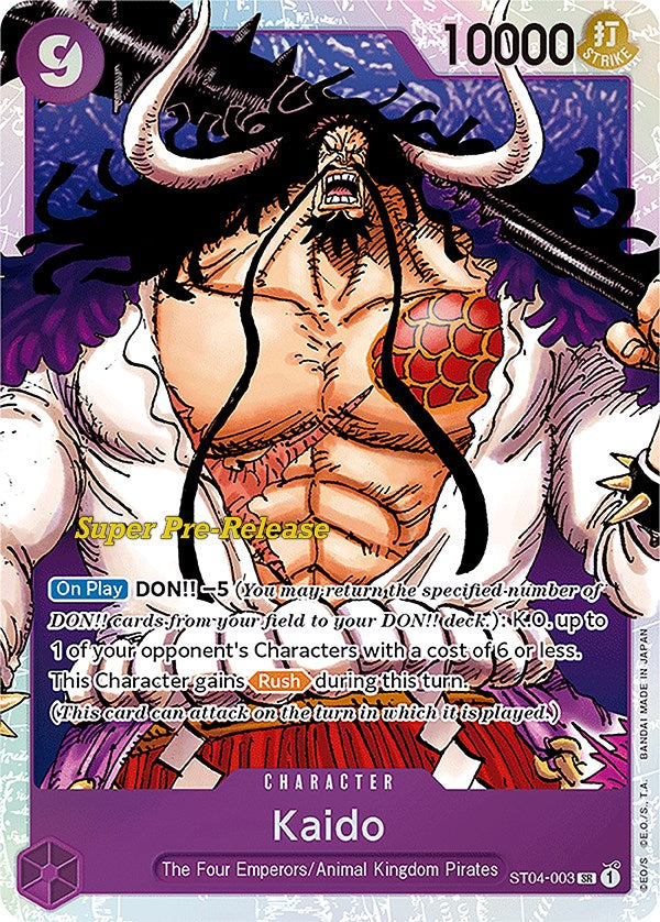 Kaido (003) [Super Pre-Release Starter Deck: Animal Kingdom Pirates] | Shuffle n Cut Hobbies & Games