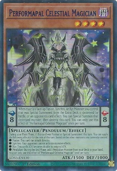 Performapal Celestial Magician (Blue) [LDS3-EN130] Ultra Rare | Shuffle n Cut Hobbies & Games