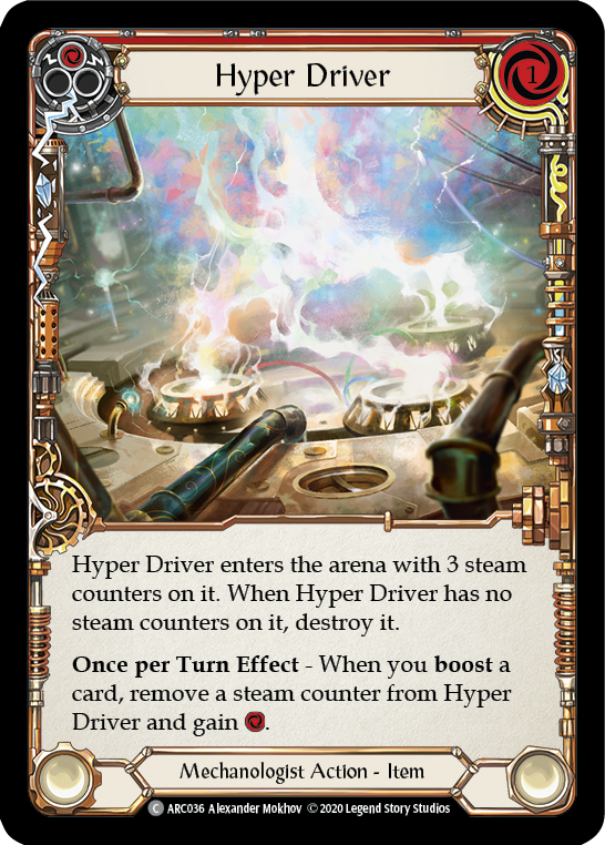 Hyper Driver [ARC036] Unlimited Edition Rainbow Foil | Shuffle n Cut Hobbies & Games