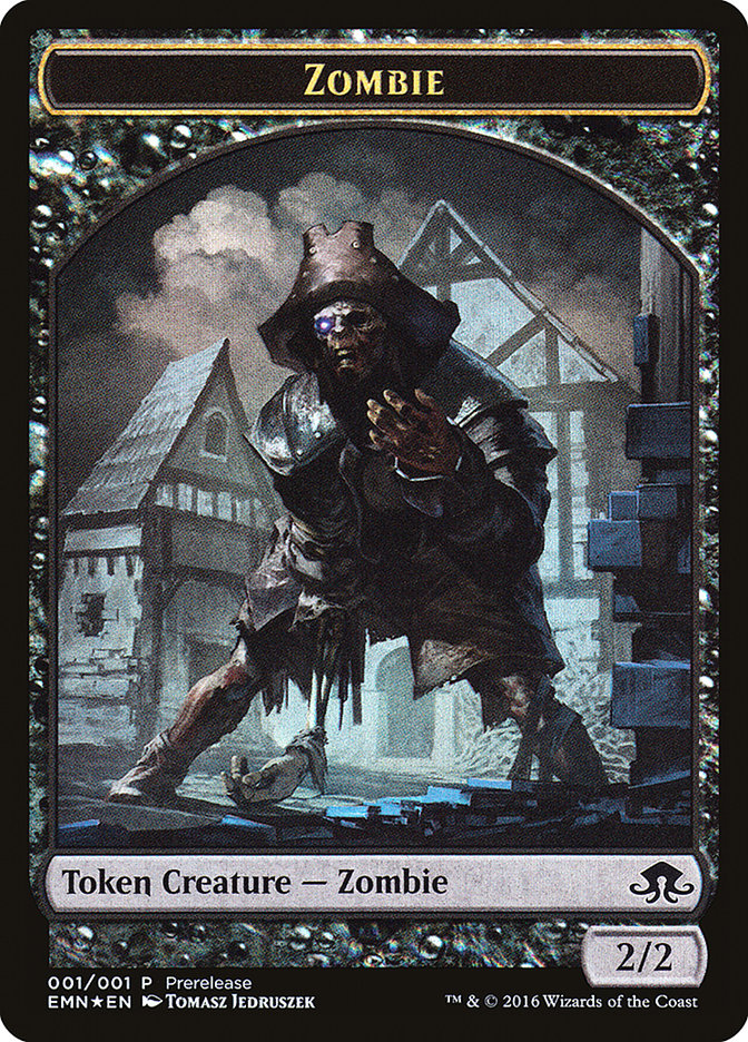 Zombie // Zombie Double-Sided Token [Eldritch Moon Prerelease Promos] | Shuffle n Cut Hobbies & Games