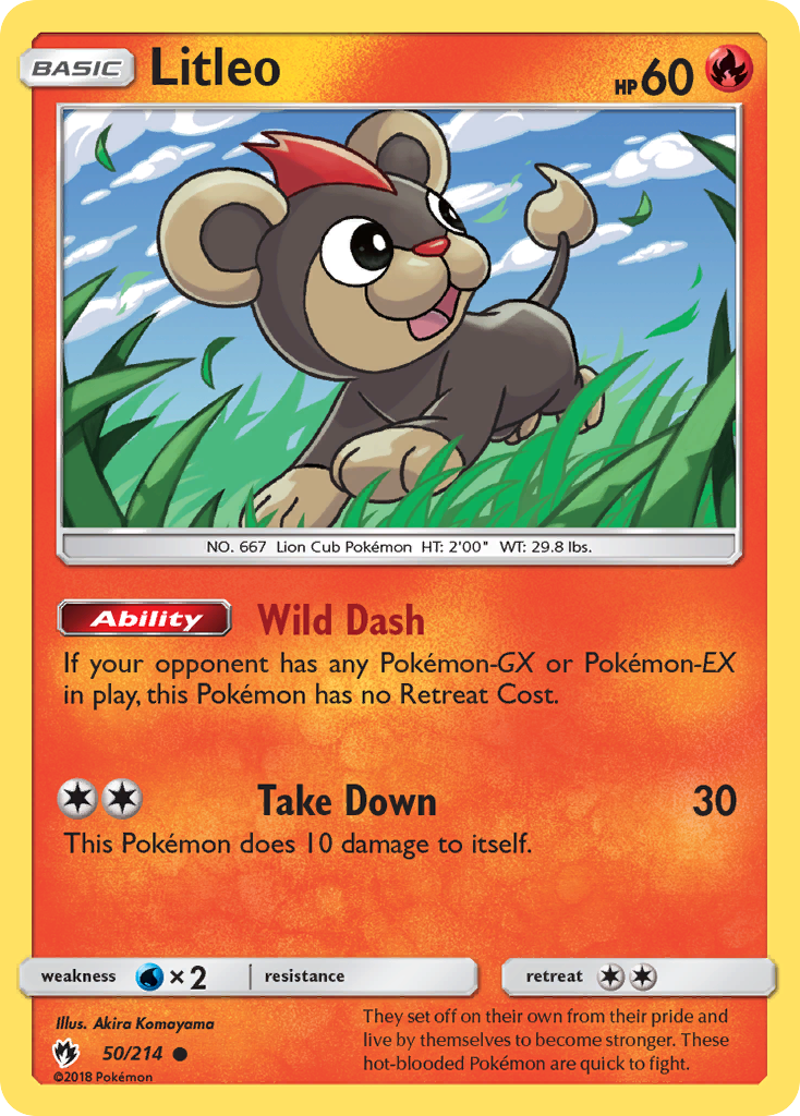 Litleo (50/214) [Sun & Moon: Lost Thunder] | Shuffle n Cut Hobbies & Games