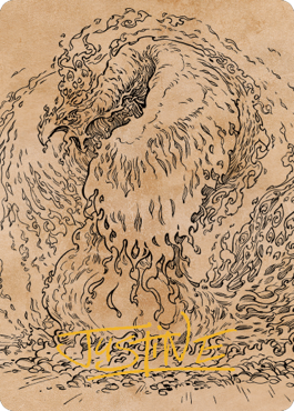Nemesis Phoenix Art Card (Gold-Stamped Signature) [Commander Legends: Battle for Baldur's Gate Art Series] | Shuffle n Cut Hobbies & Games