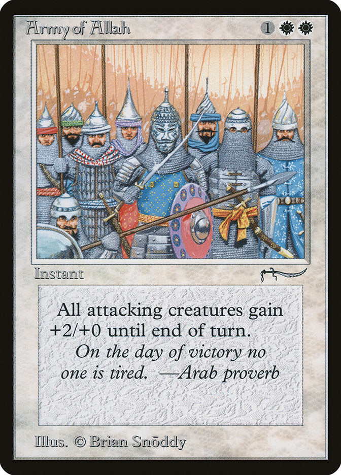 Army of Allah (Dark Mana Cost) [Arabian Nights] | Shuffle n Cut Hobbies & Games