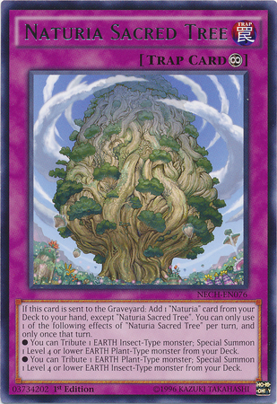 Naturia Sacred Tree [NECH-EN076] Rare | Shuffle n Cut Hobbies & Games