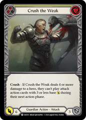 Crush the Weak (Yellow) [CRU033] 1st Edition Normal | Shuffle n Cut Hobbies & Games