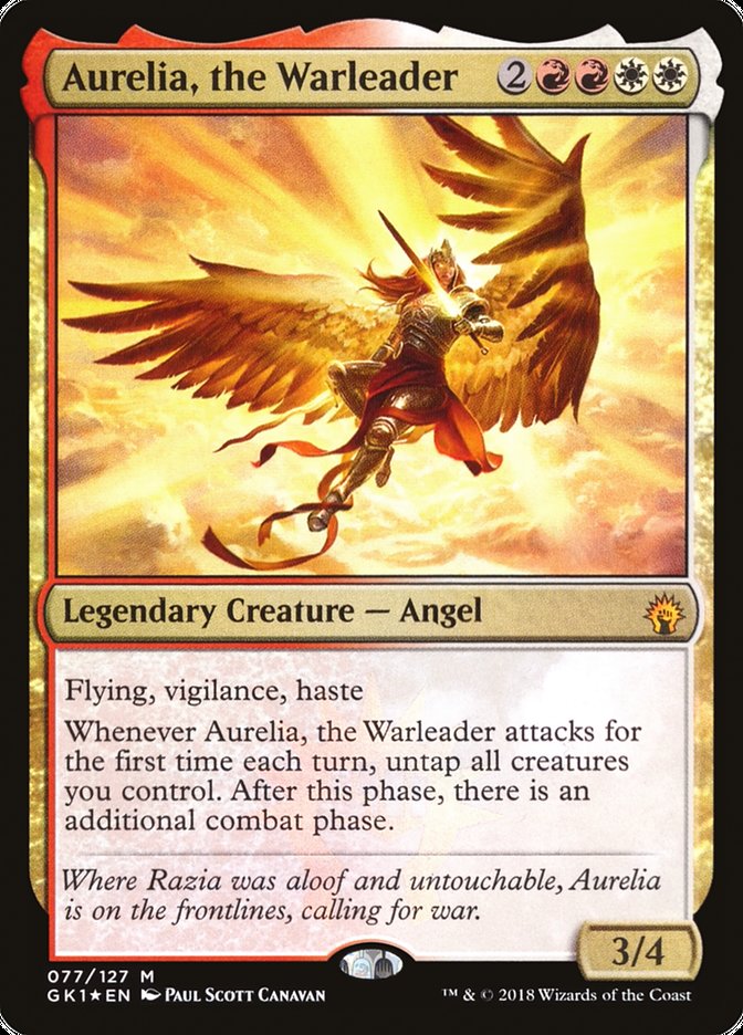 Aurelia, the Warleader [Guilds of Ravnica Guild Kit] | Shuffle n Cut Hobbies & Games