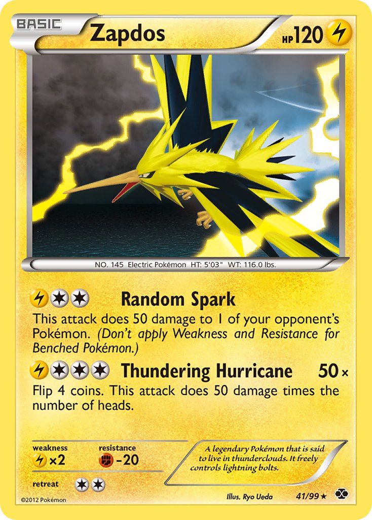 Zapdos (41/99) (Blister Exclusive) [Black & White: Next Destinies] | Shuffle n Cut Hobbies & Games