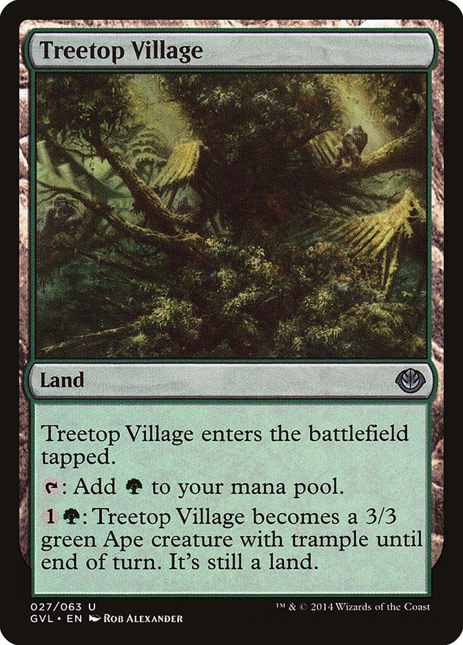 Treetop Village (Garruk vs. Liliana) [Duel Decks Anthology] | Shuffle n Cut Hobbies & Games