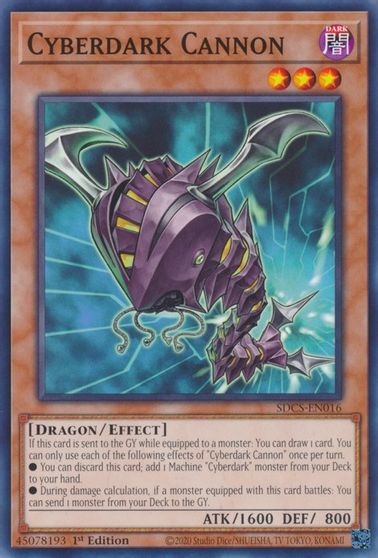 Cyberdark Cannon [SDCS-EN016] Common | Shuffle n Cut Hobbies & Games