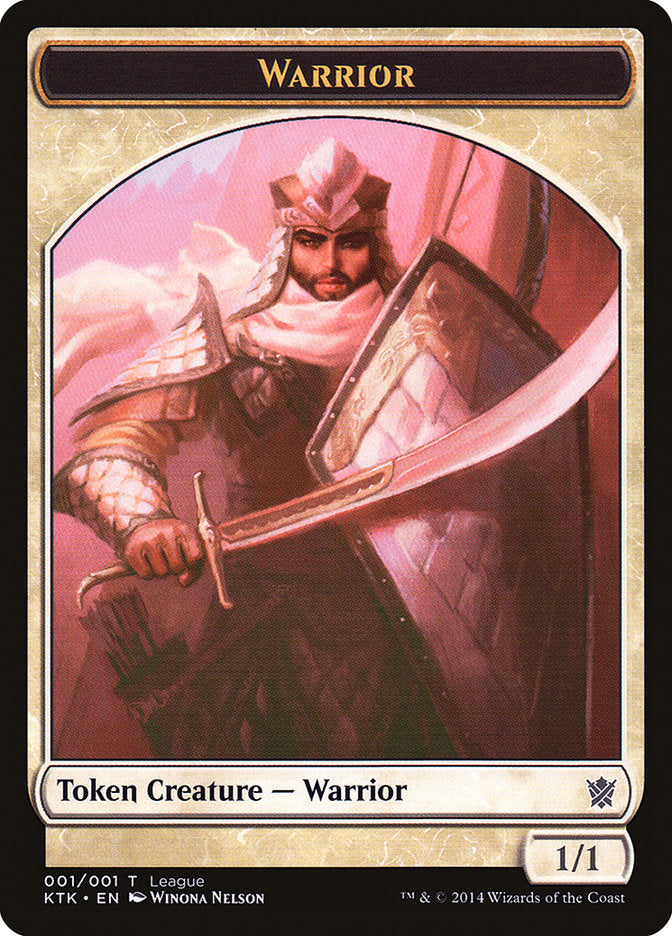 Warrior Token [League Tokens 2014] | Shuffle n Cut Hobbies & Games