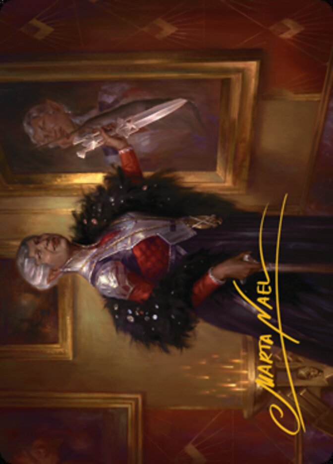 Evelyn, the Covetous Art Card (Gold-Stamped Signature) [Streets of New Capenna Art Series] | Shuffle n Cut Hobbies & Games