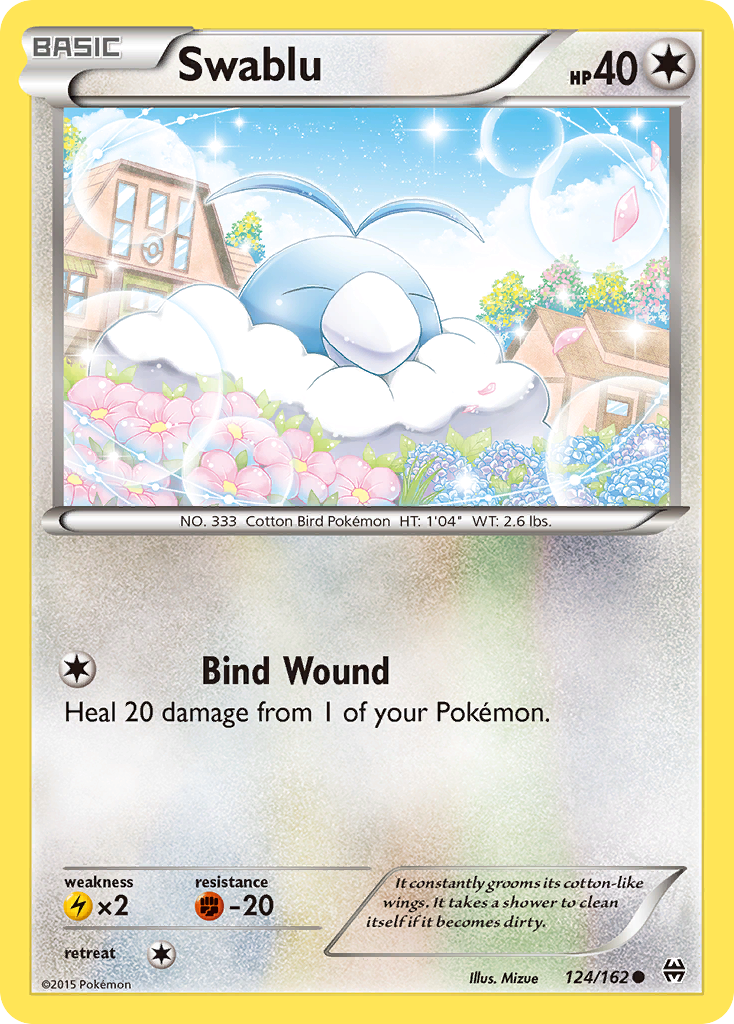 Swablu (124/162) [XY: BREAKthrough] | Shuffle n Cut Hobbies & Games