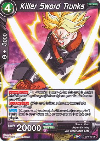 Killer Sword Trunks (Starter Deck - The Dark Invasion) [SD3-02] | Shuffle n Cut Hobbies & Games