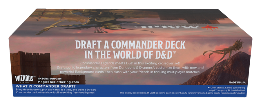Commander Legends: Battle for Baldur's Gate - Draft Booster Display | Shuffle n Cut Hobbies & Games