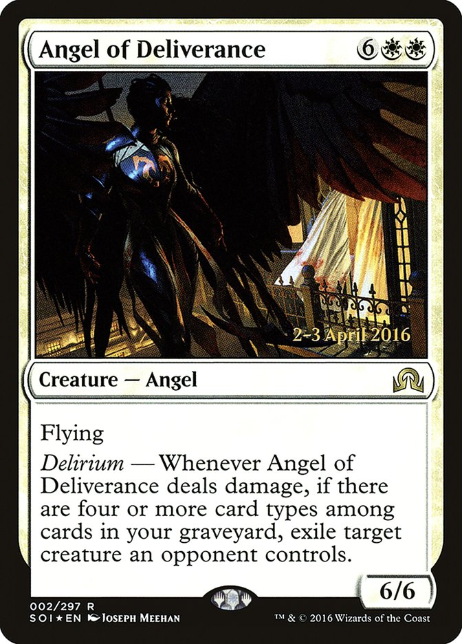 Angel of Deliverance [Shadows over Innistrad Prerelease Promos] | Shuffle n Cut Hobbies & Games