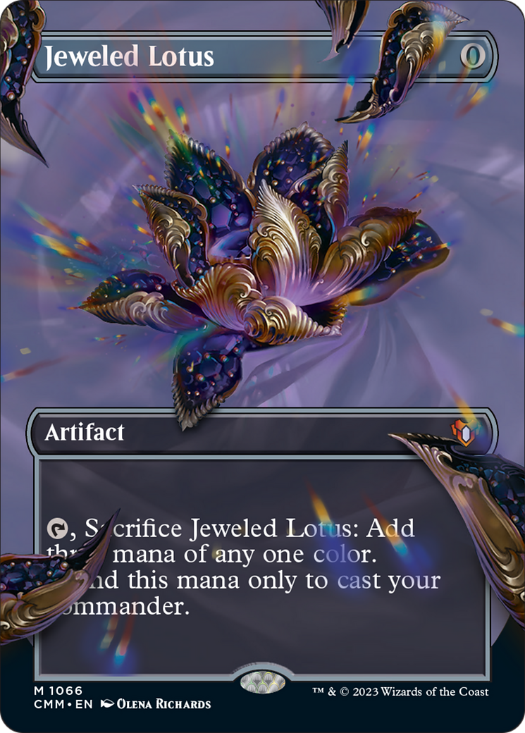 Jeweled Lotus (Borderless Textured Foil Frame Break) [Commander Masters] | Shuffle n Cut Hobbies & Games