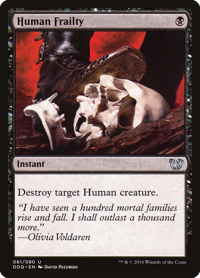 Human Frailty [Duel Decks: Blessed vs. Cursed] | Shuffle n Cut Hobbies & Games