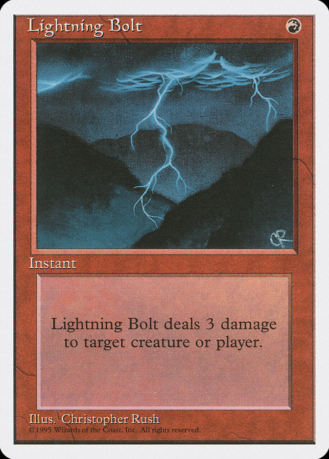Lightning Bolt [Fourth Edition] | Shuffle n Cut Hobbies & Games