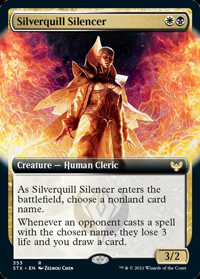 Silverquill Silencer (Extended Art) [Strixhaven: School of Mages] | Shuffle n Cut Hobbies & Games