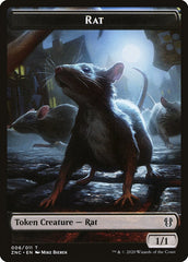 Faerie Rogue // Rat Double-Sided Token [Zendikar Rising Commander Tokens] | Shuffle n Cut Hobbies & Games