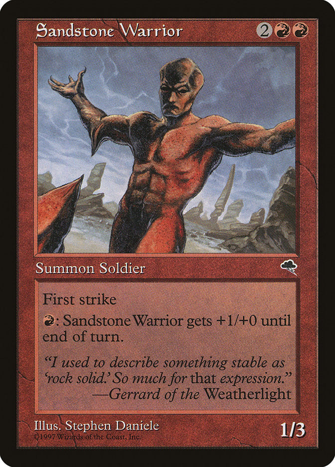 Sandstone Warrior [Tempest] | Shuffle n Cut Hobbies & Games