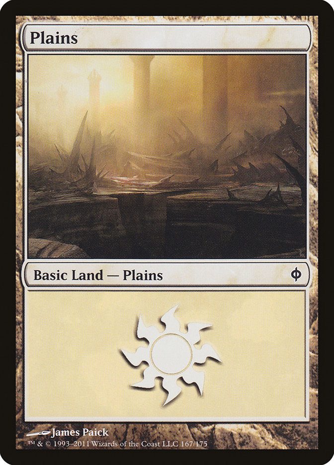 Plains (167) [New Phyrexia] | Shuffle n Cut Hobbies & Games