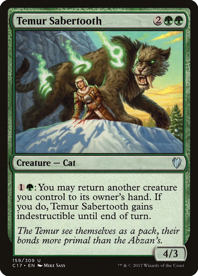 Temur Sabertooth [Commander 2017] | Shuffle n Cut Hobbies & Games