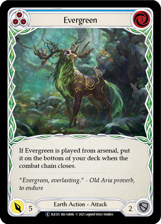 Evergreen (Blue) [U-ELE121] Unlimited Normal | Shuffle n Cut Hobbies & Games