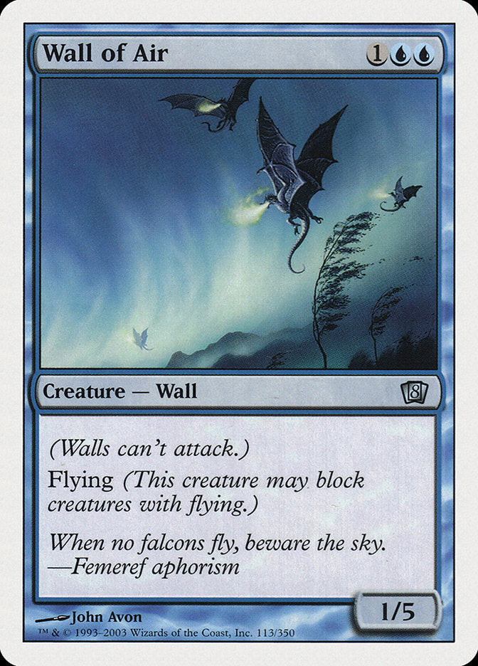 Wall of Air [Eighth Edition] | Shuffle n Cut Hobbies & Games