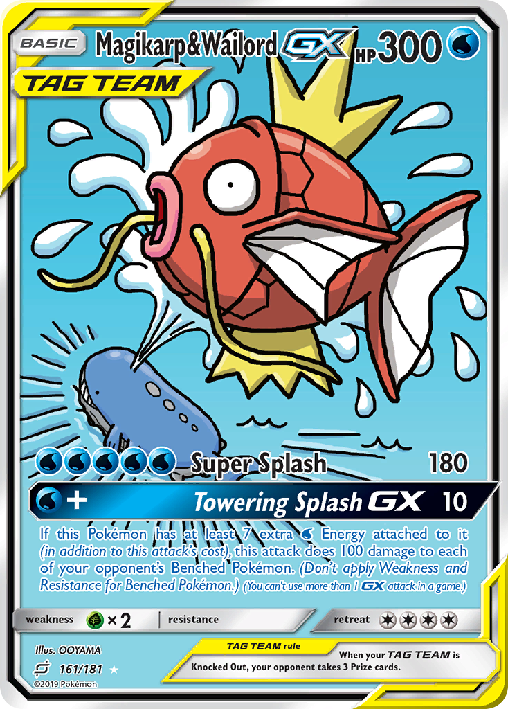 Magikarp & Wailord GX (161/181) [Sun & Moon: Team Up] | Shuffle n Cut Hobbies & Games