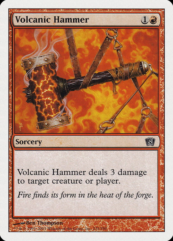 Volcanic Hammer [Eighth Edition] | Shuffle n Cut Hobbies & Games